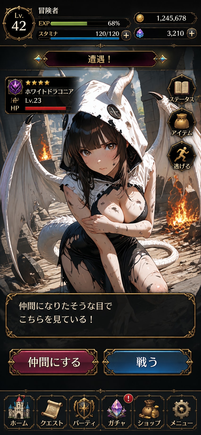 スマホゲームUIスタイル装飾