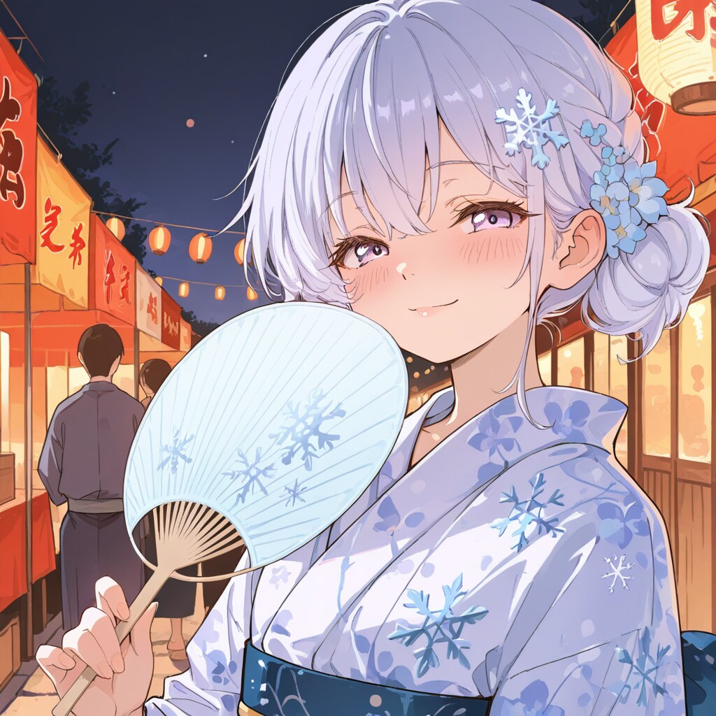 うちわと浴衣♡ | の人気AIイラスト・グラビア