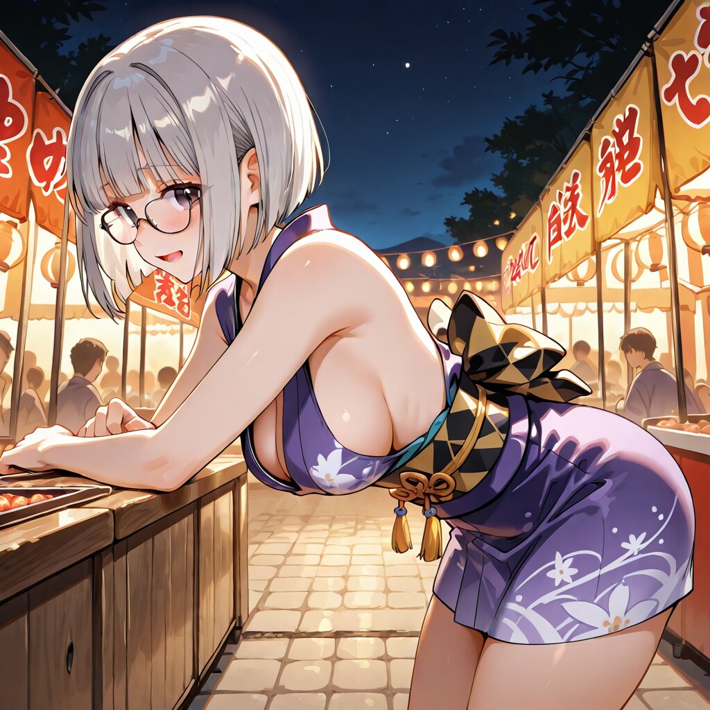 横乳浴衣