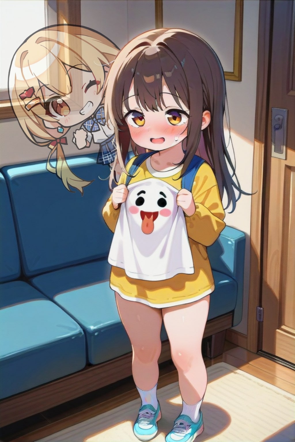 倉庫のイラストを合体