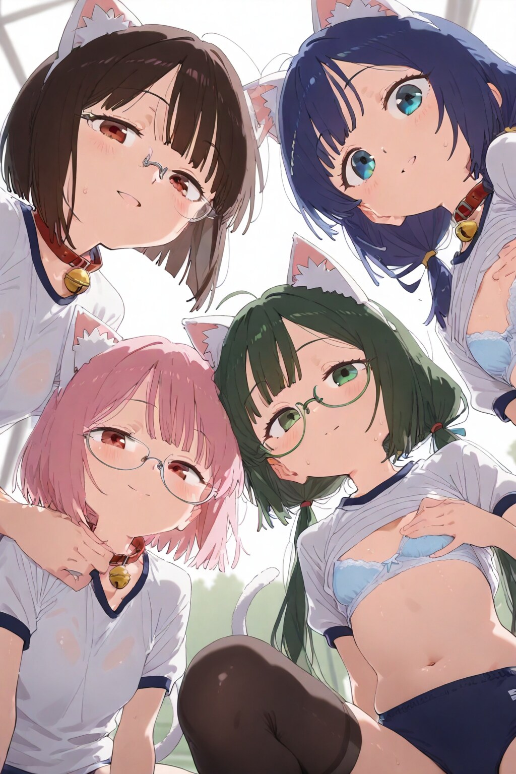 潜入中に見つかった露骨に頑張る白猫さん🐱POV