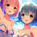 海で遊ぶレム＆ラム 4枚目