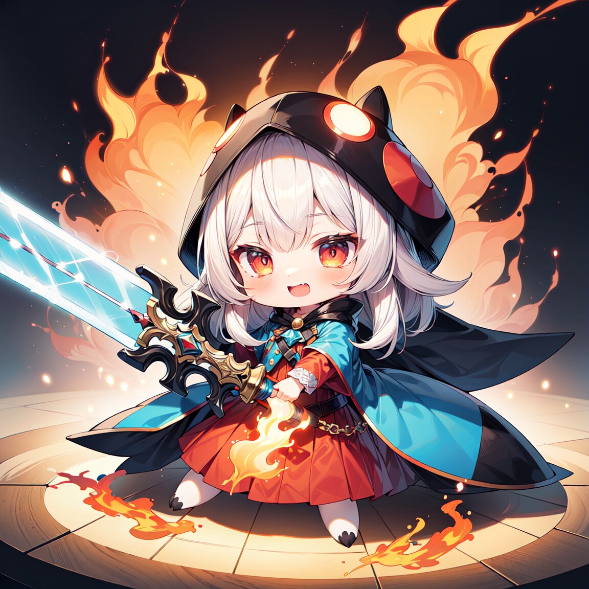 魔法の剣で、殲滅します😀