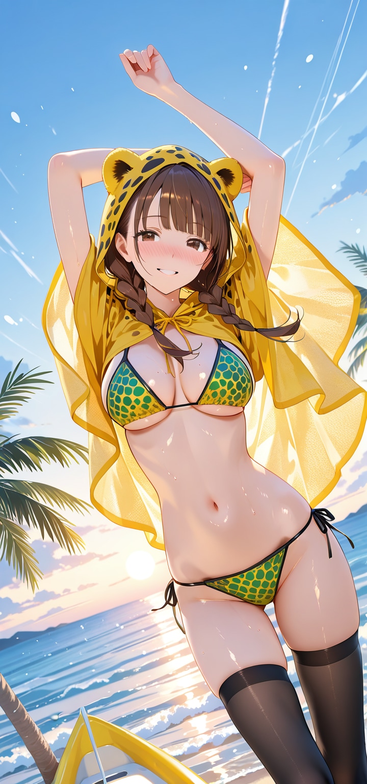 ちょっぴり野性的に♡　ポンチョ着こなしちゃうお姉さん