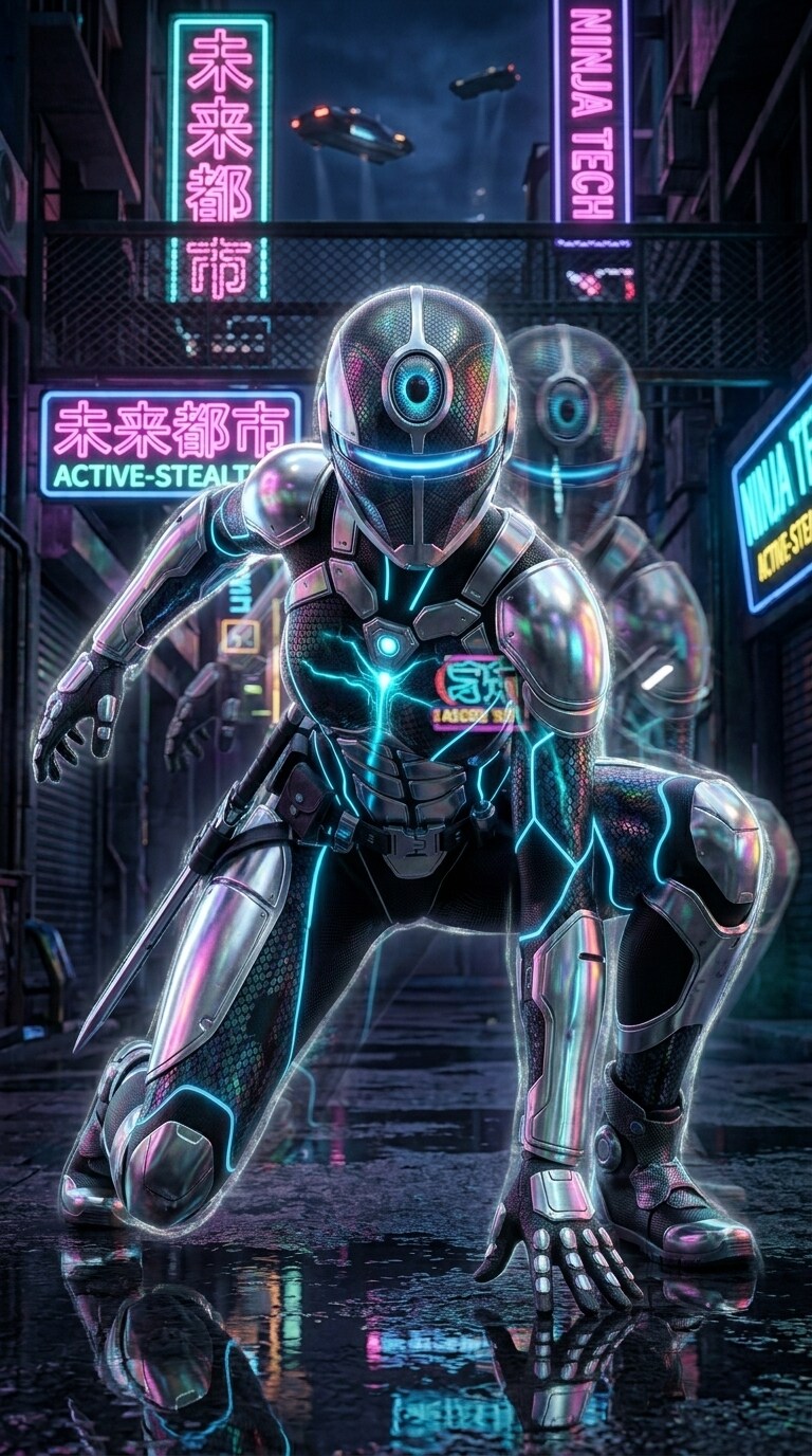 光学迷彩忍者ヒロイン