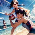 海の日に彩る美しきビーチバレーガールズ 6枚目
