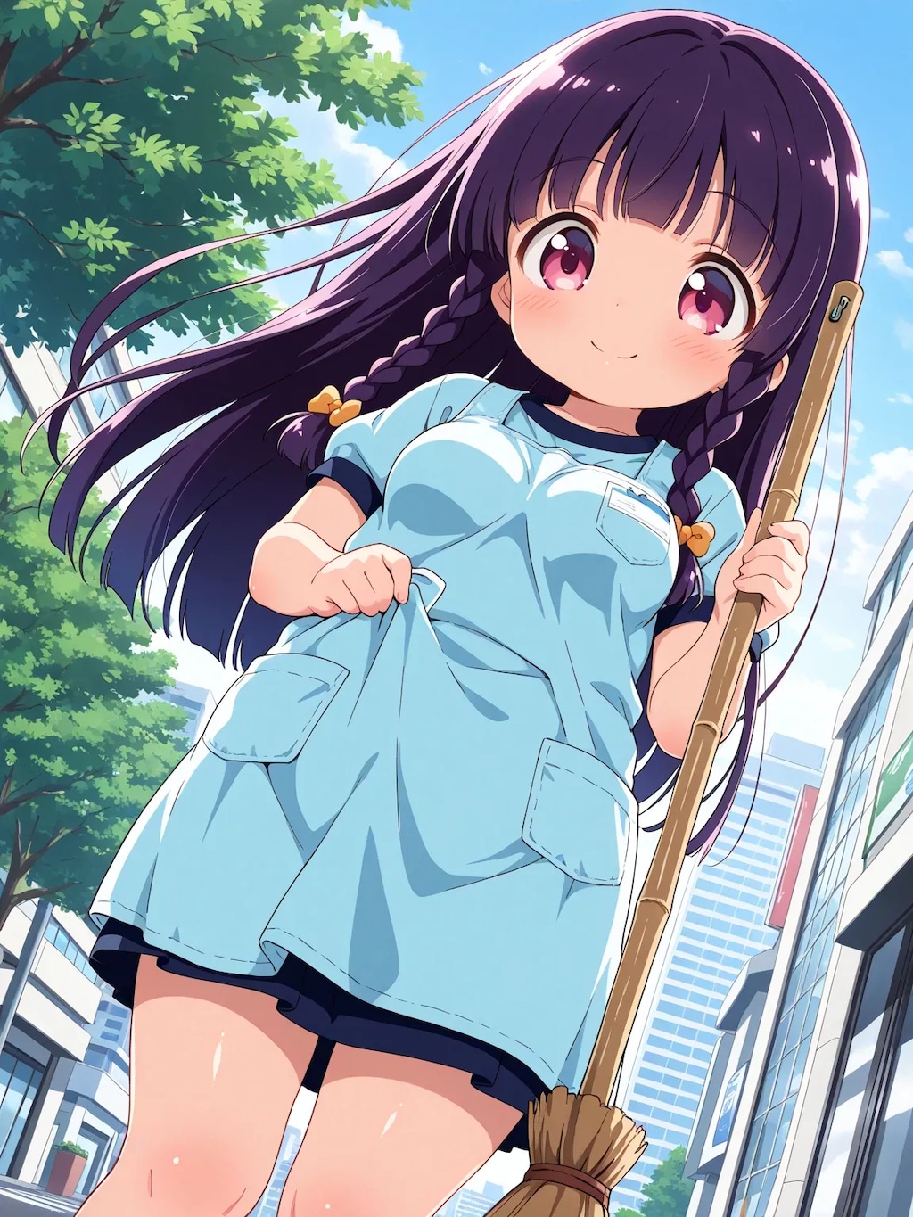 街のお掃除・ゆうこちゃん