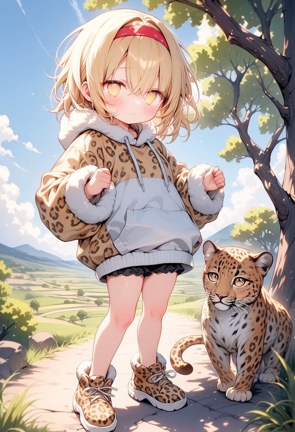 豹と少女_Days AI