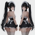 うちの子ツインテちゃんとポニテちゃん（複数投稿実験） 2枚目