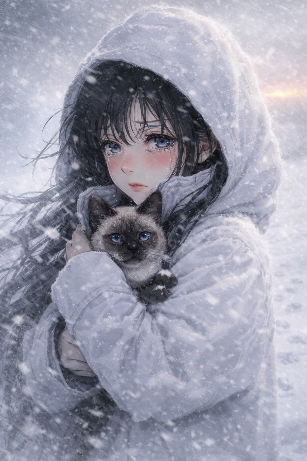 波夷羅ねずは、凍える夜にこそ、彼の冷たさを愛している。 | の人気AIイラスト・グラビア