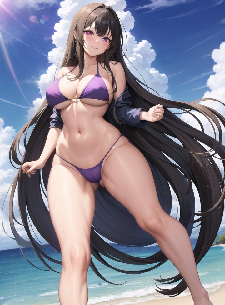 黒髪水着ちゃん