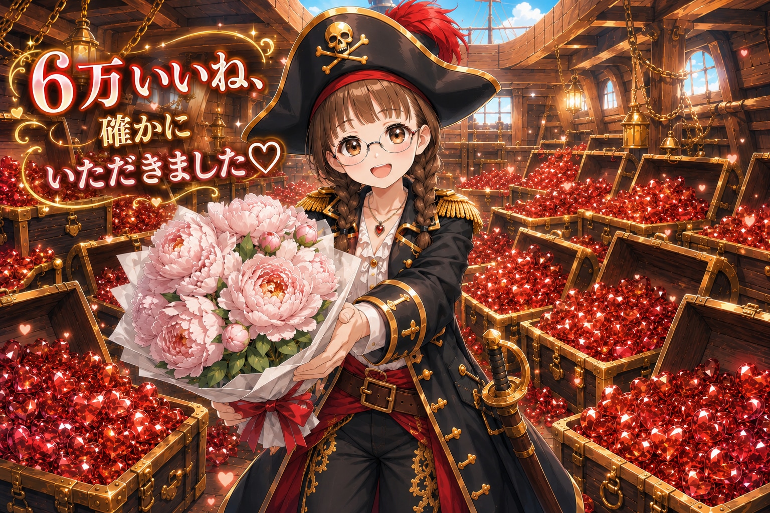 ６万いいね、確かにいただきました♡