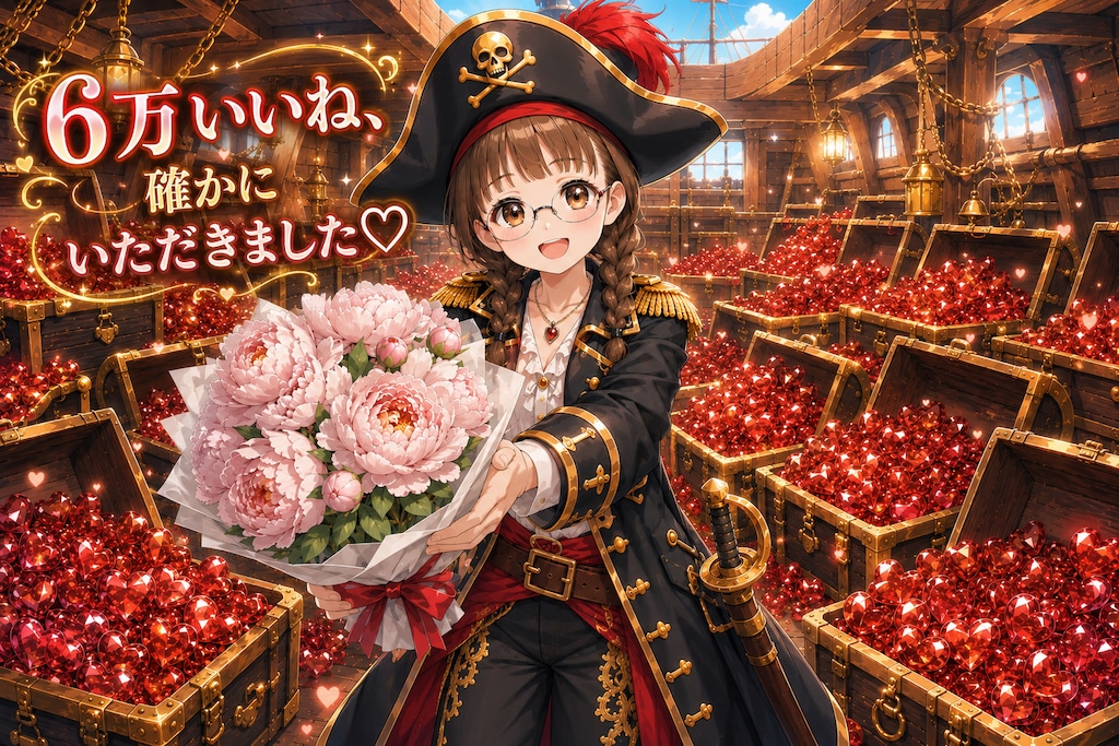 ６万いいね、確かにいただきました♡