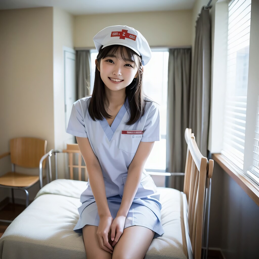 黒髪ロングで白衣の美女１１７