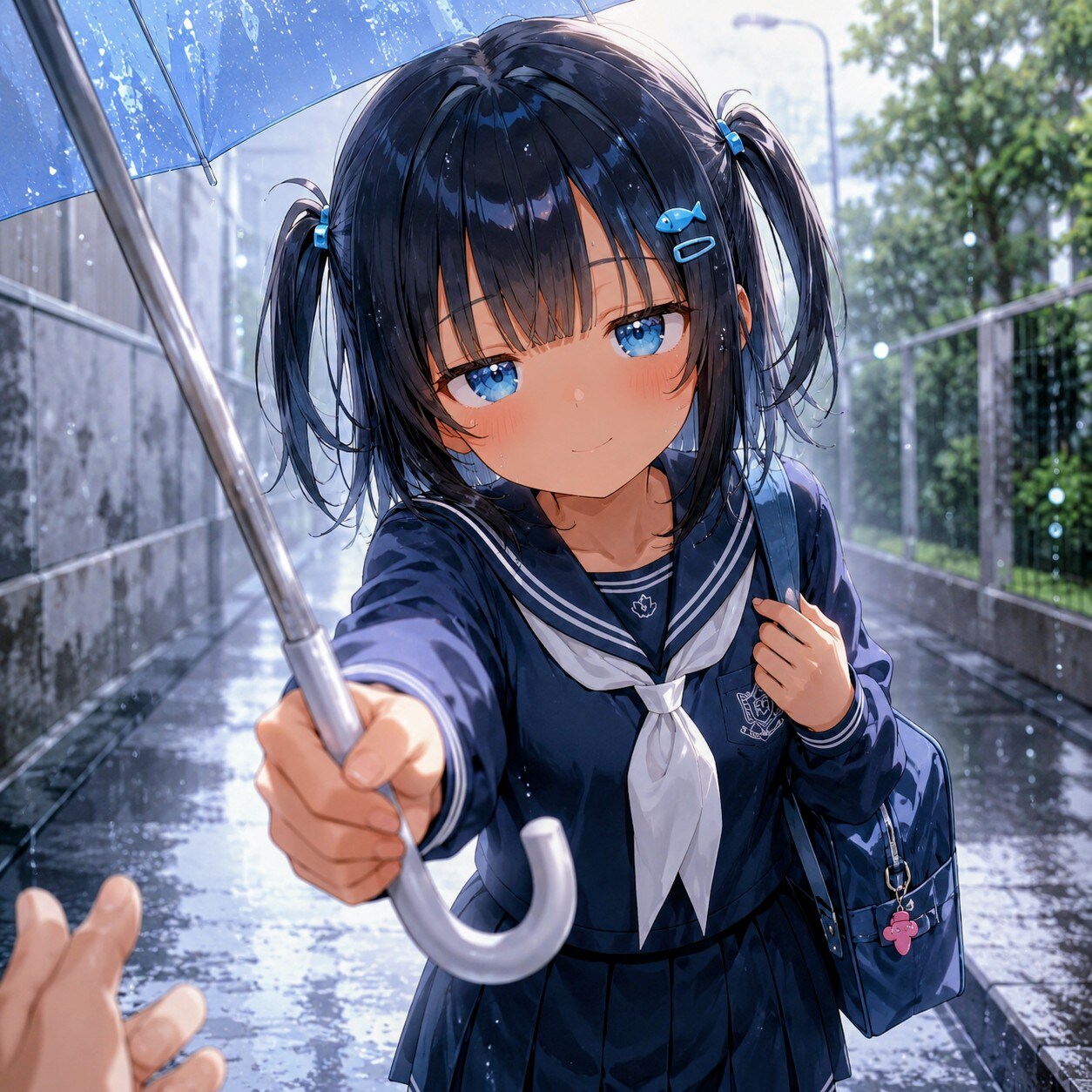 こなつちゃんと相合傘