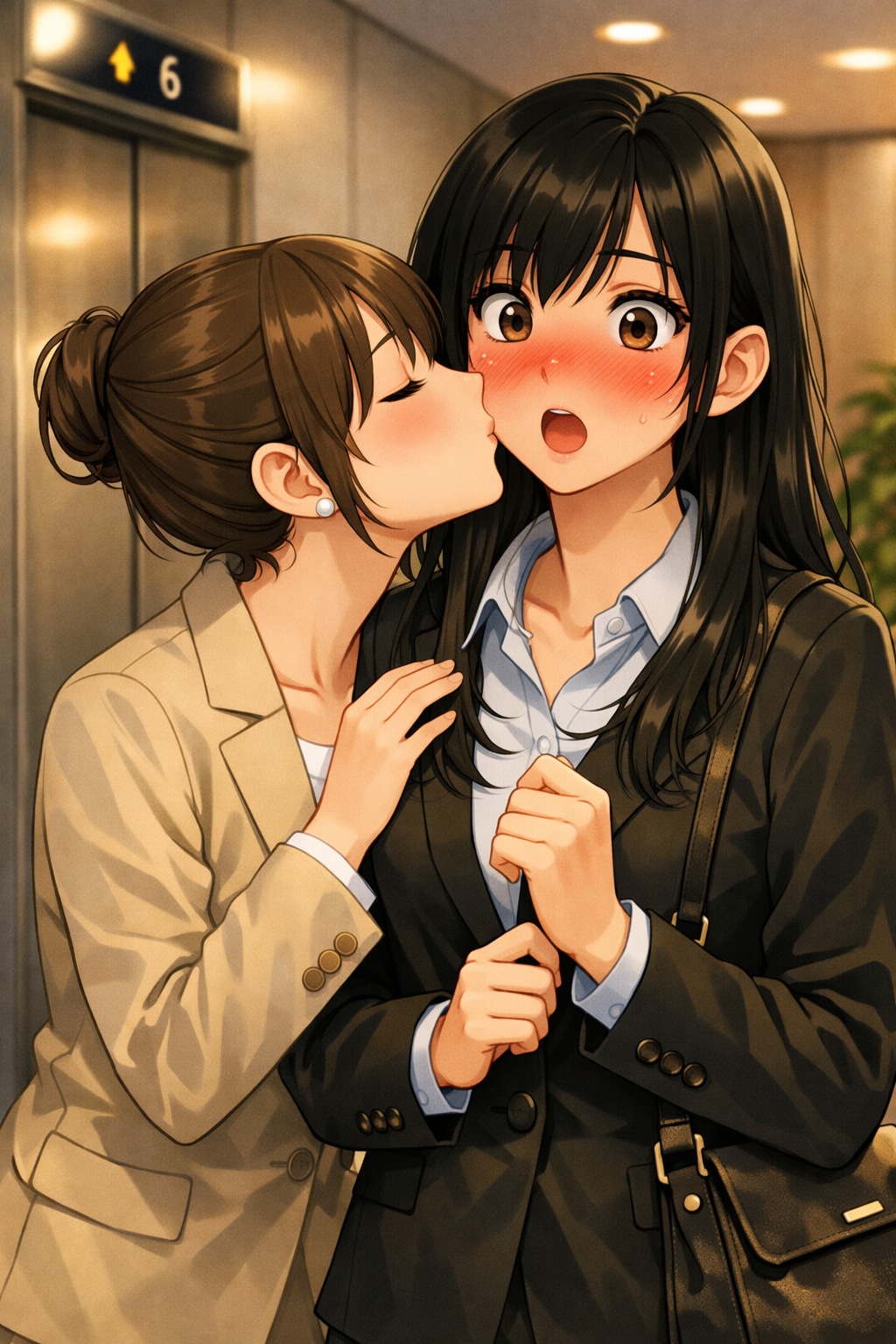 プレゼン前の緊張（キスの日　02）
