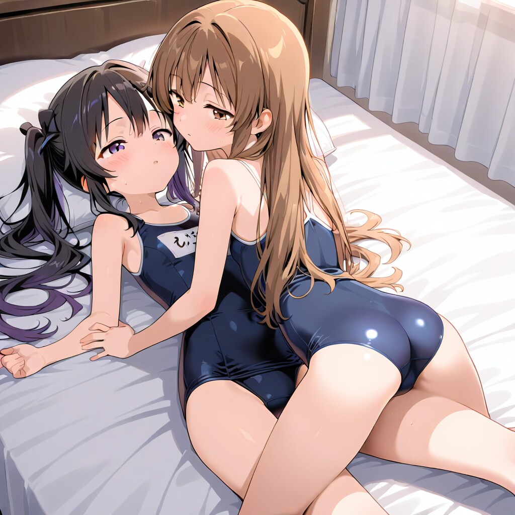 スクール水着でぎゅー
