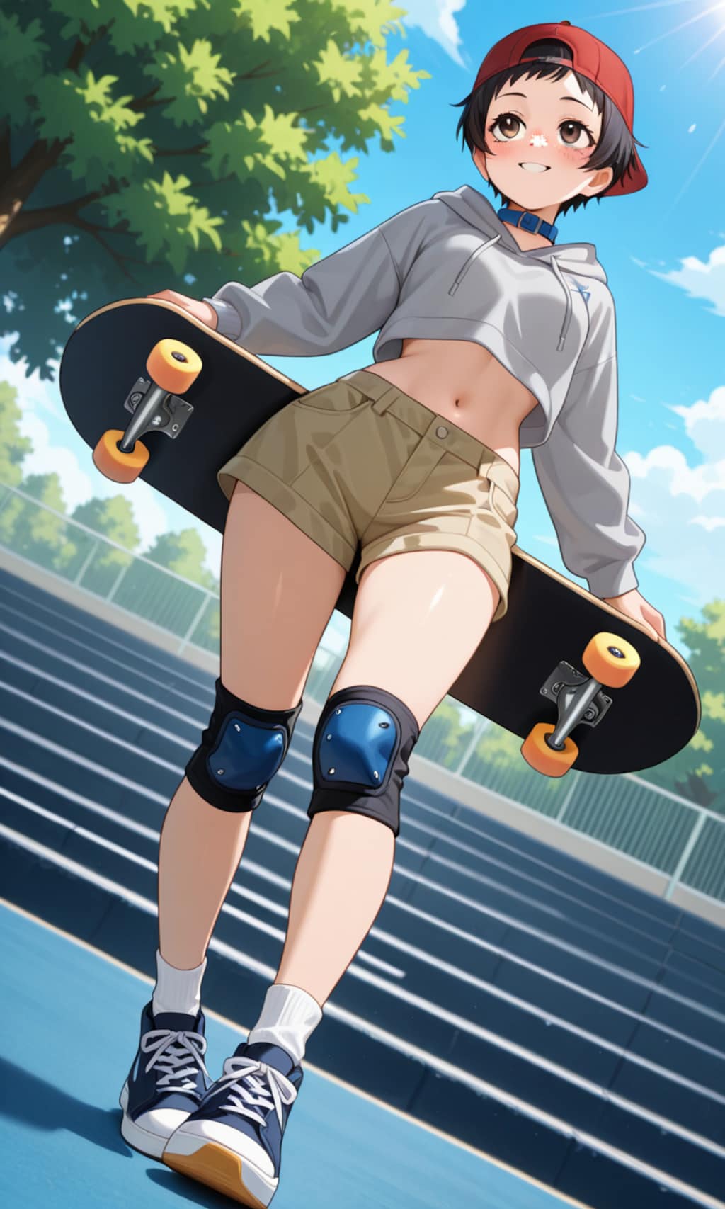 ショートっ娘のおなか