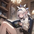 明星ヒマリの図書館での調べもの【ブルアカ・ヒマリ】 12枚目