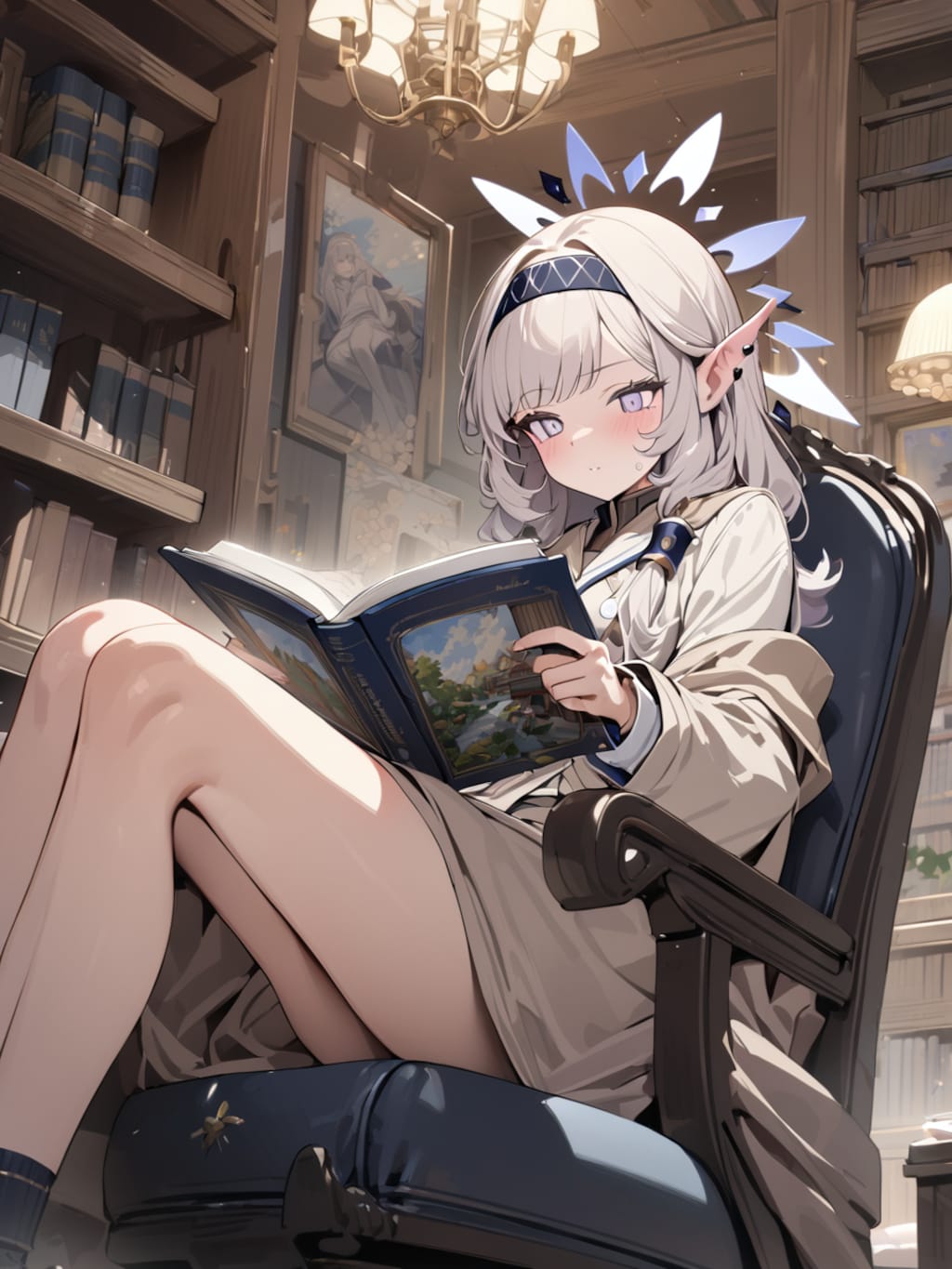 明星ヒマリの図書館での調べもの【ブルアカ・ヒマリ】