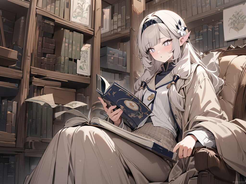 明星ヒマリの図書館での調べもの【ブルアカ・ヒマリ】