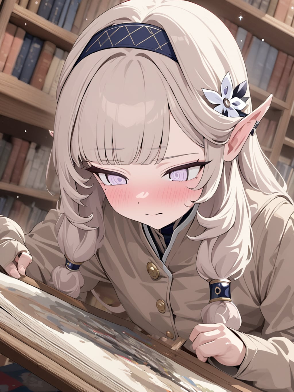 明星ヒマリの図書館での調べもの【ブルアカ・ヒマリ】