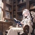 明星ヒマリの図書館での調べもの【ブルアカ・ヒマリ】 10枚目