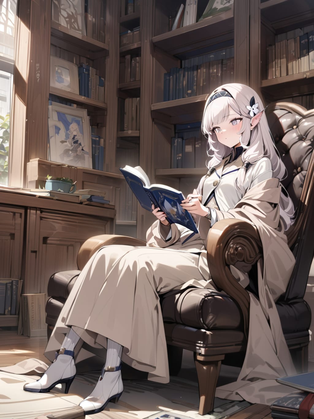 明星ヒマリの図書館での調べもの【ブルアカ・ヒマリ】