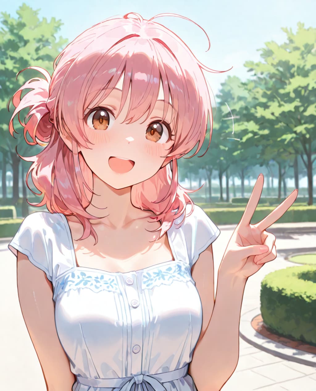 公園で✌
