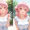 公園で✌ 3枚目
