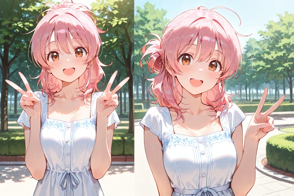 公園で✌