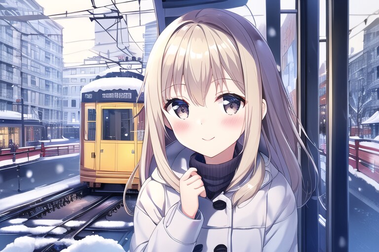 路面電車と彼女♪