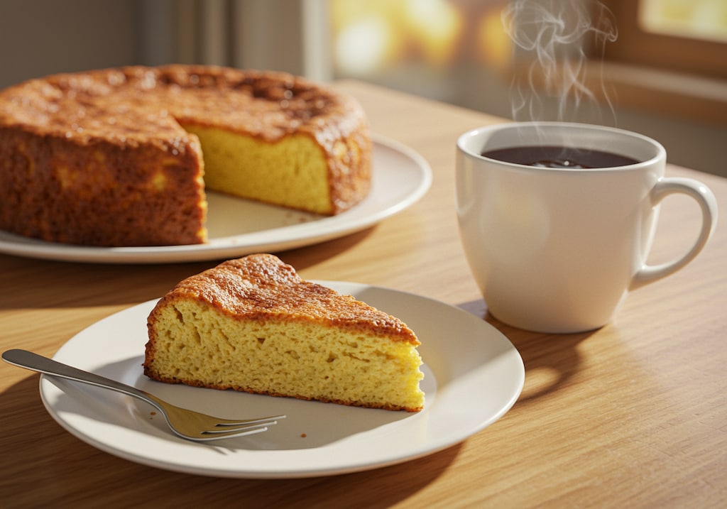 デザートのしっとりパウンドケーキ