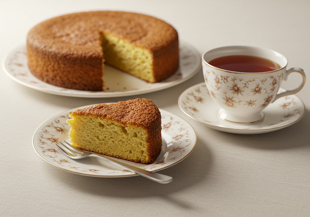 デザートのしっとりパウンドケーキ