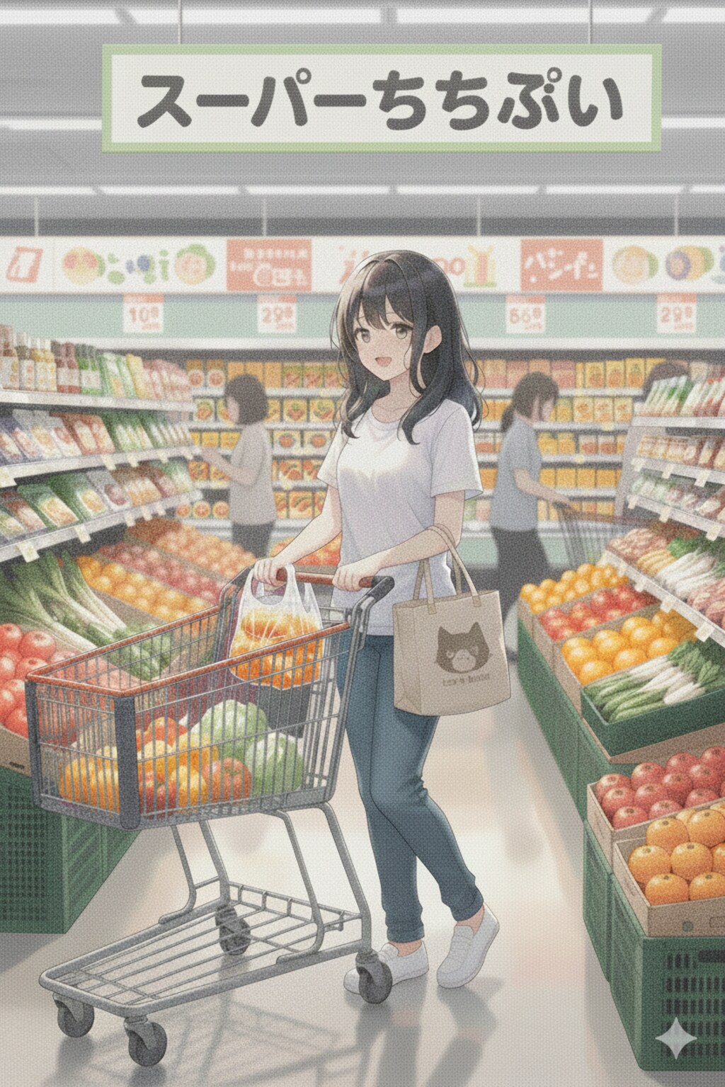 ちちぷいのスーパーへお買い物