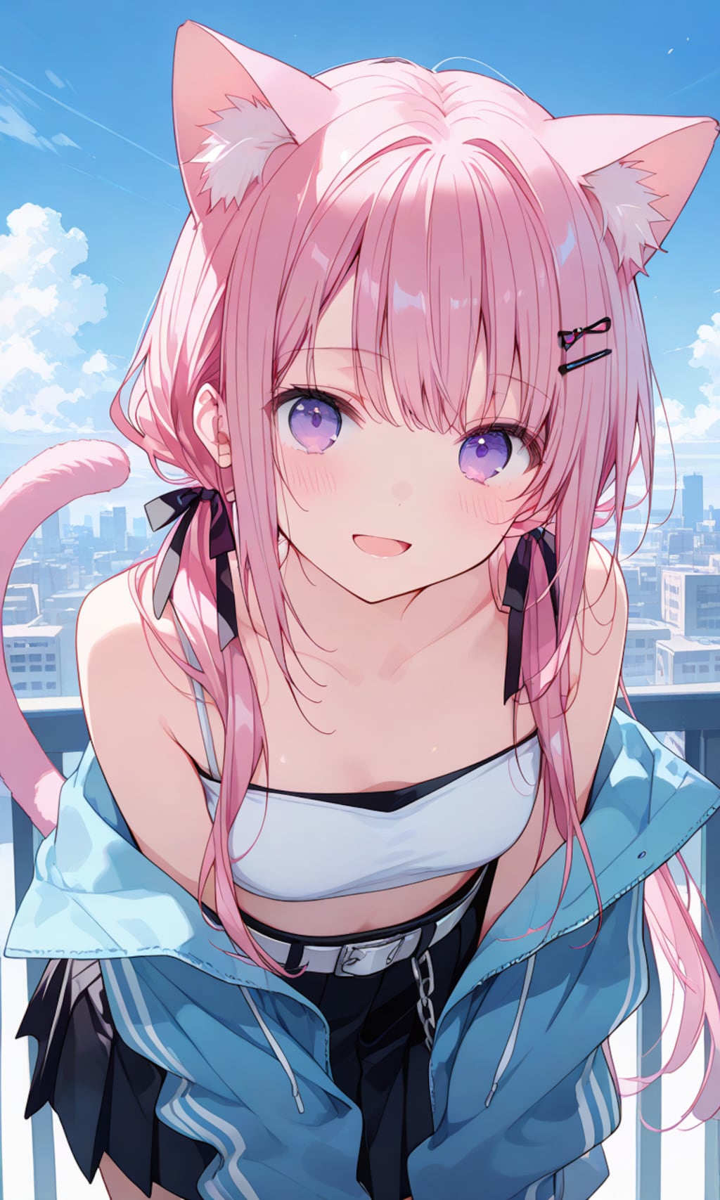 ストリートファッション猫耳桃香