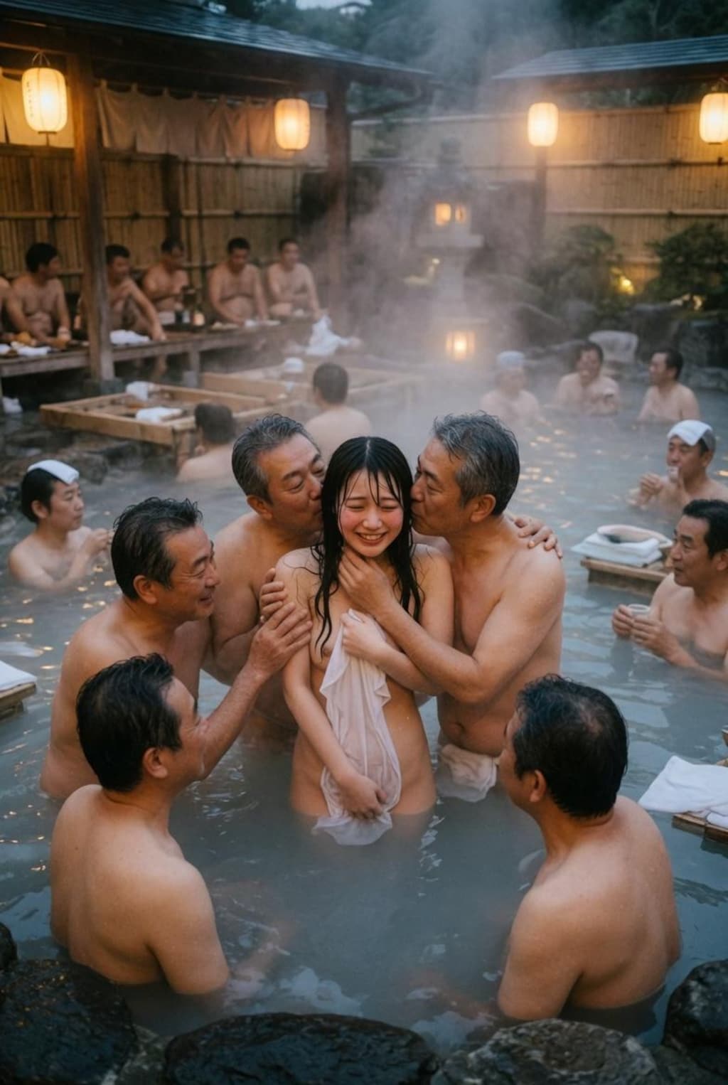 タオル一枚 男湯入ってみませんか？