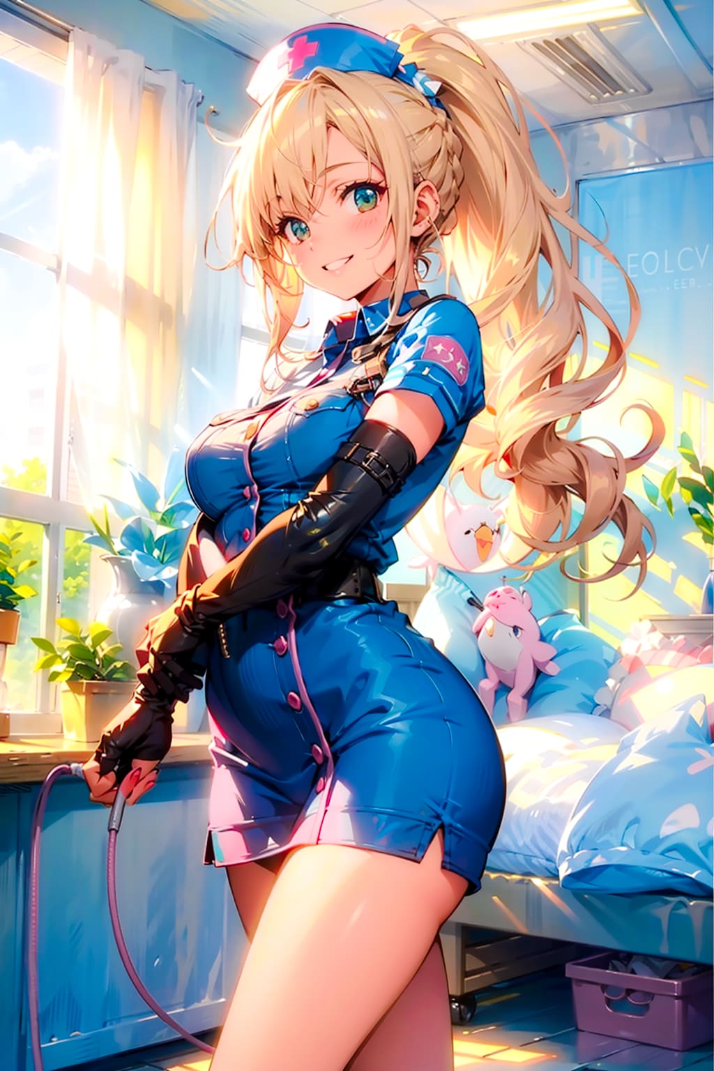 お仕事中のギャルナースちゃん！