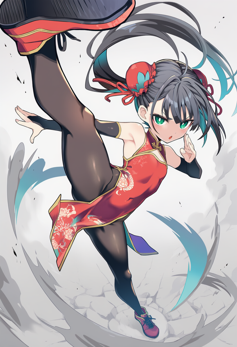 打ち上げから空中コンボしそうなキック