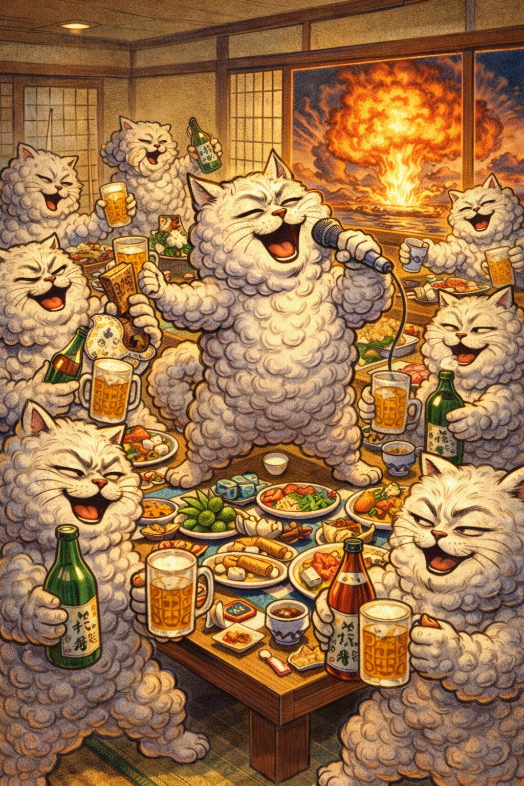 最後(？)の晩餐 | の人気AIイラスト・グラビア