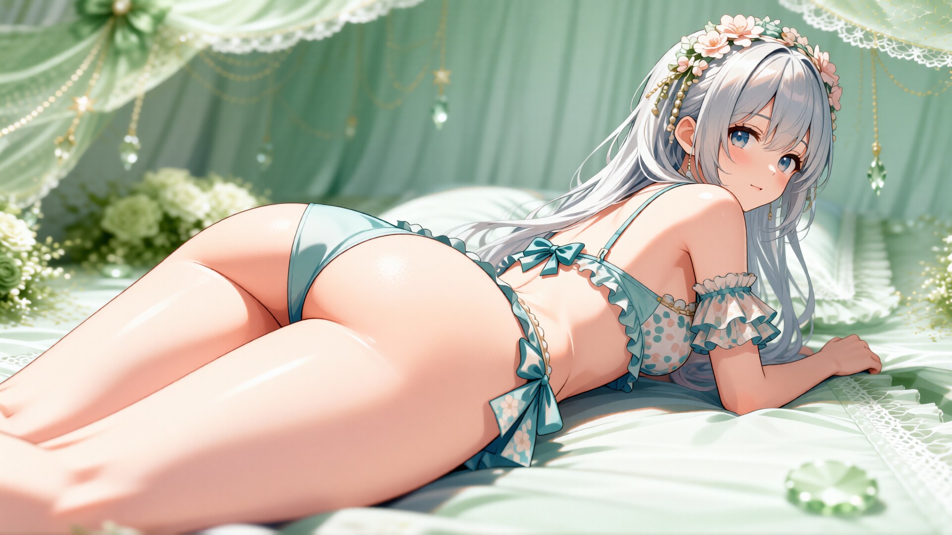 緑髪少女と水着　その4-4