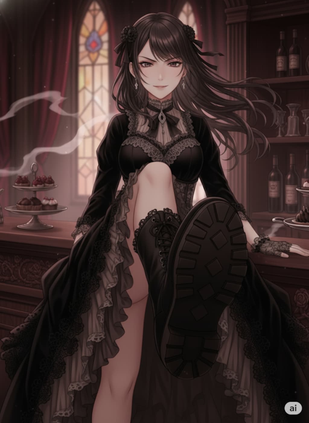 【侯爵夫人】踏みつける直前