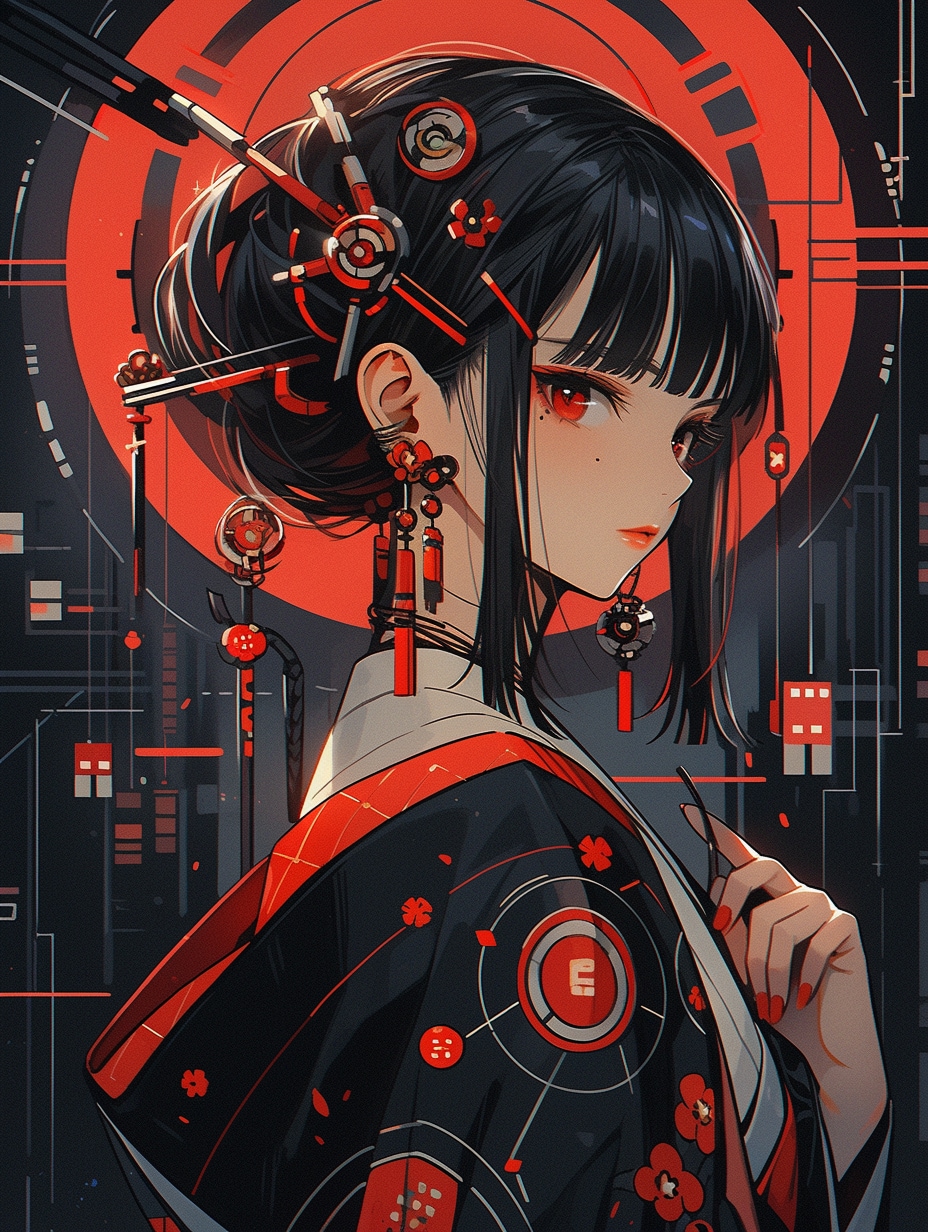 着物の女の子 kimono girl | の人気AIイラスト・グラビア