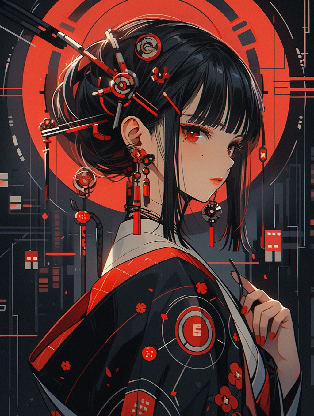 着物の女の子 kimono girl