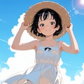 海辺の女の子 4枚目