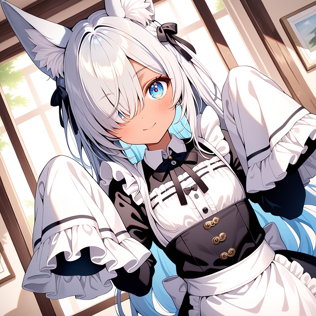 萌え袖メイド狐娘・次女