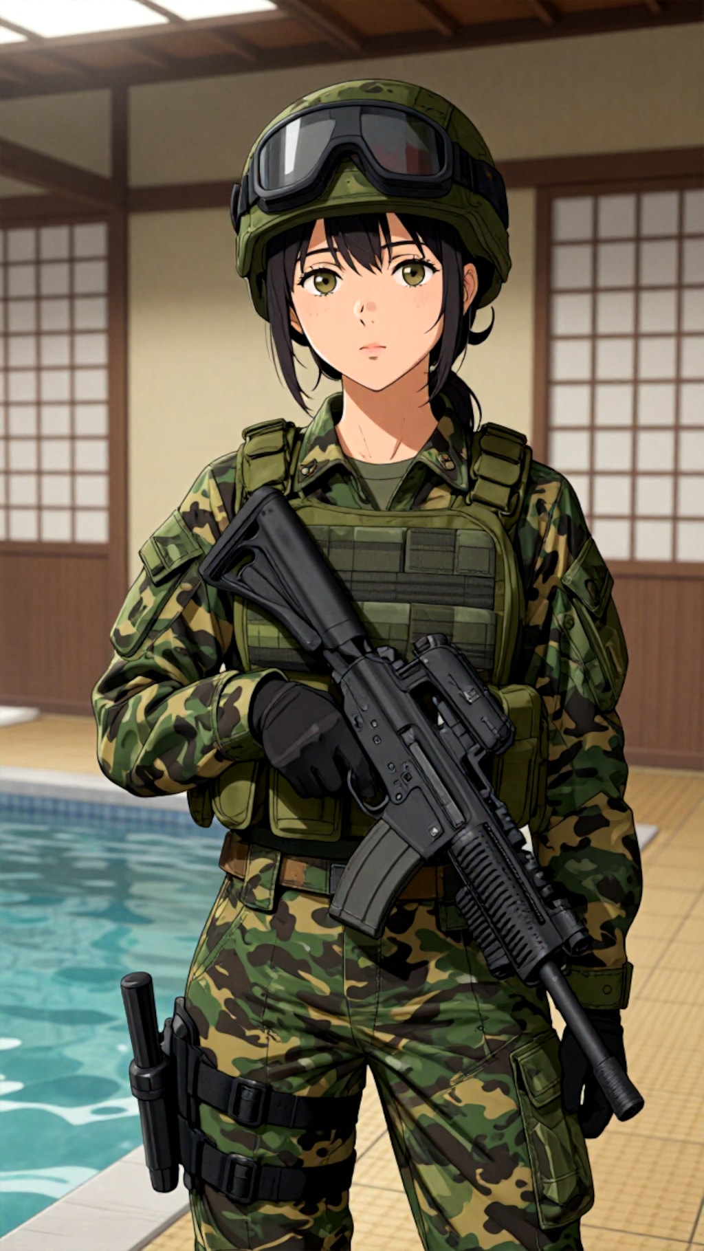 戦闘員が居る銭湯