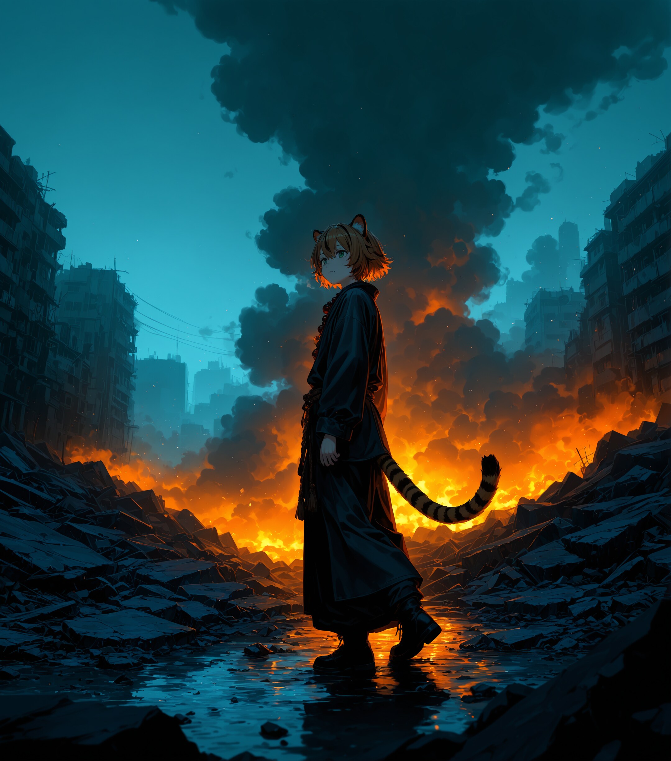 捨てられた街で | の人気AIイラスト・グラビア