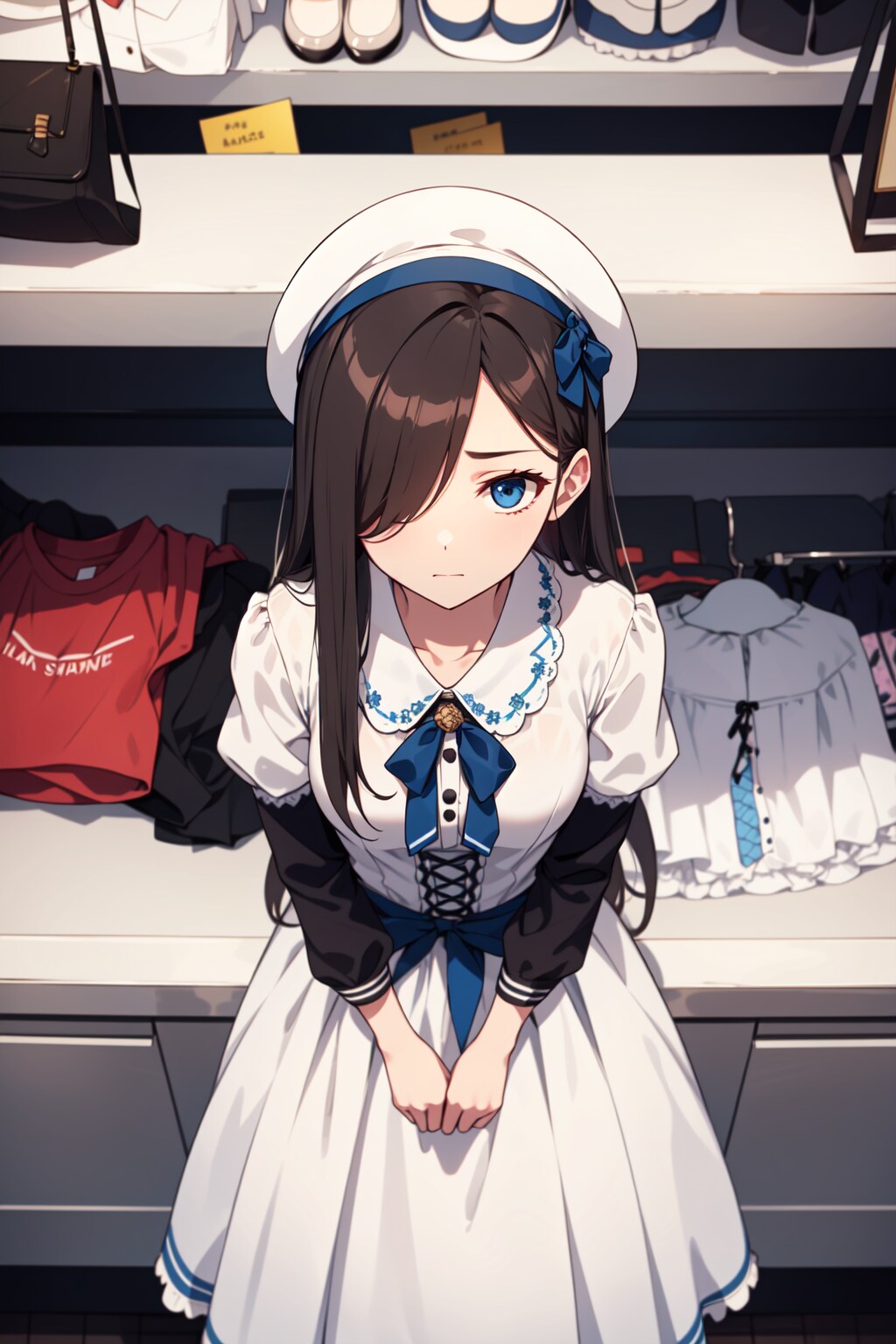 メカクレ少女とデパート巡り