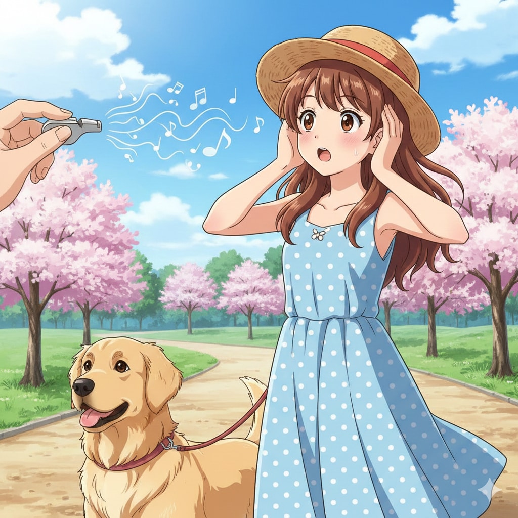 私も犬笛が聴こえる